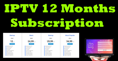 IPTV 12 Months Subscription- iptv subscribe-buyiptv- iptv premium-icam iptv-abonament iptv-iptv anbieter