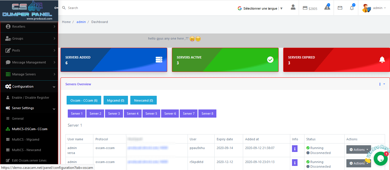 OSCam CCCam panel reseller oscam icam