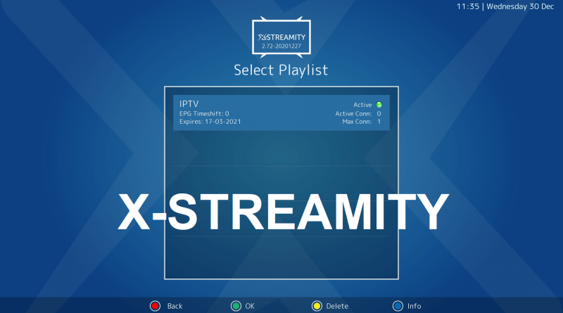 XStreamity V4.84 icam iptv